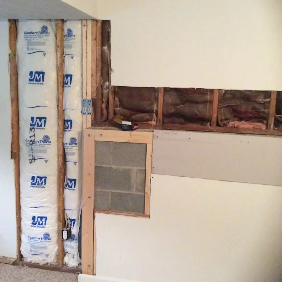 Wall insulation replacement during Contents Cleaning & Restoration in Lawndale